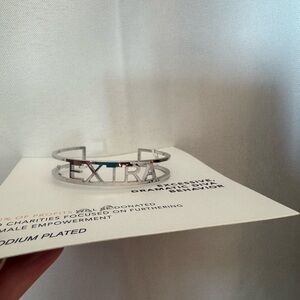 Adonia Silver Bracelet - Says the word EXTRA  
(NWT)